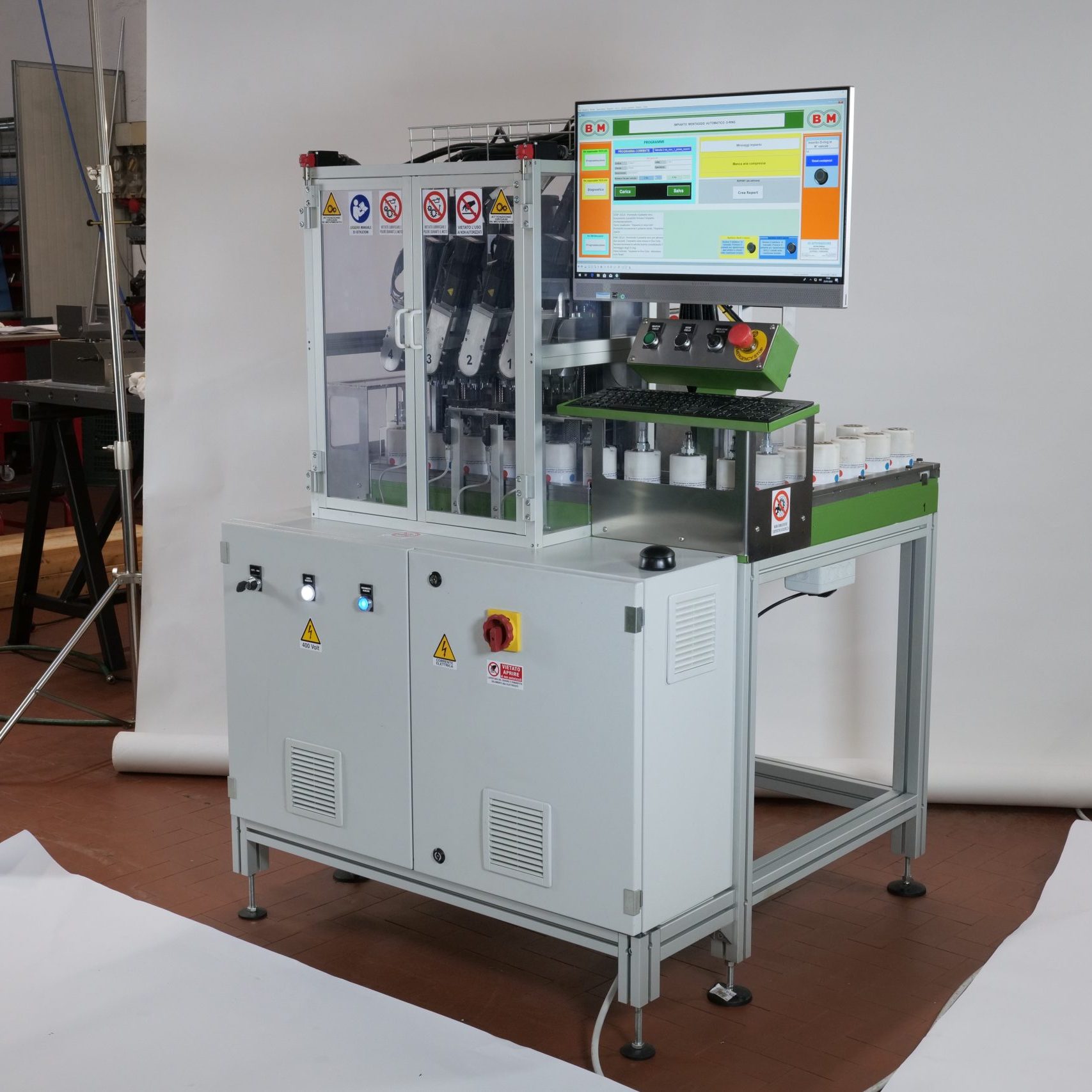 Inseritore pneumatico O Ring a teste multiple IA05