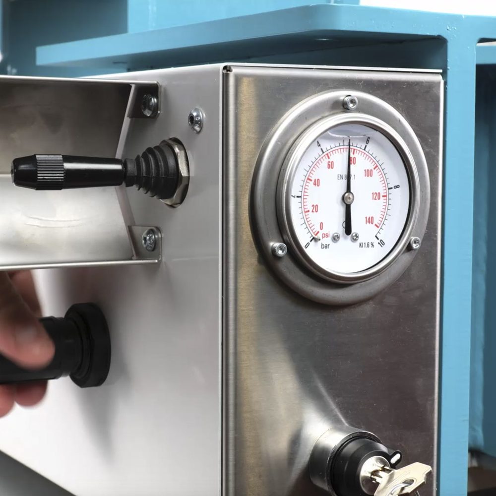 ALKY5000 Pressa pneumoidraulica con avvicinamento a cremagliera